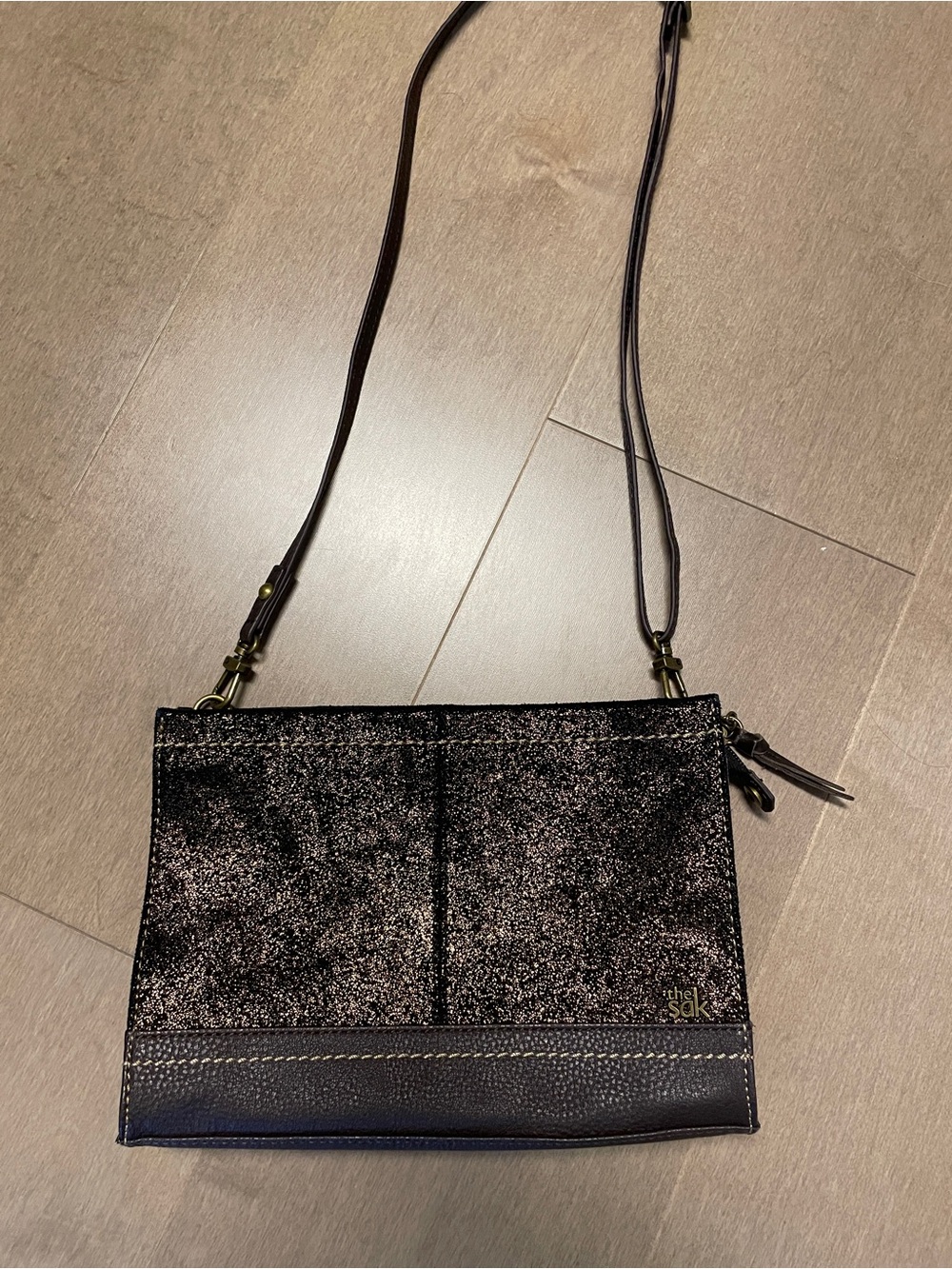 The Sak Iris Demi Leather Clutch to Crossbody Bag